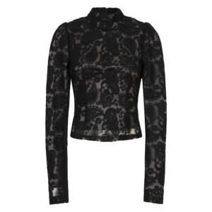 Paisley Embroidered High-Neck Top